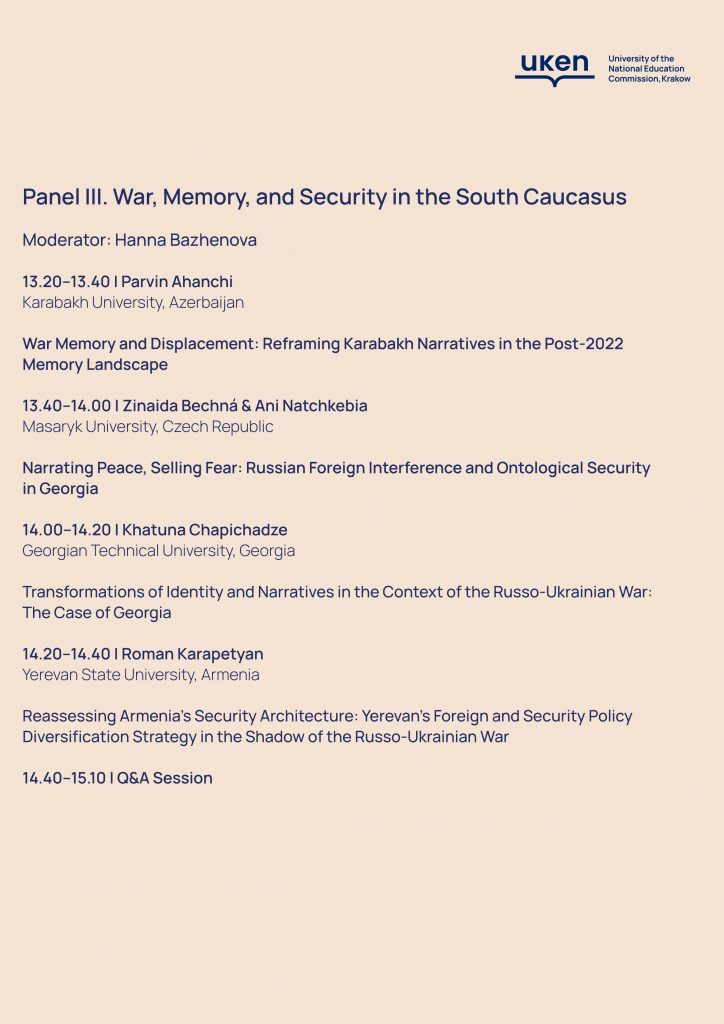 Conference program Panel 3