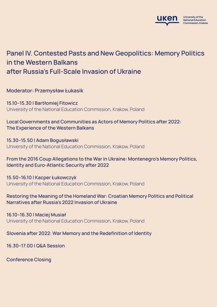 Conference program Panel 4